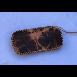 NW 💯 Lambskin Dyed West African Wallet, 5.5”x2.5”